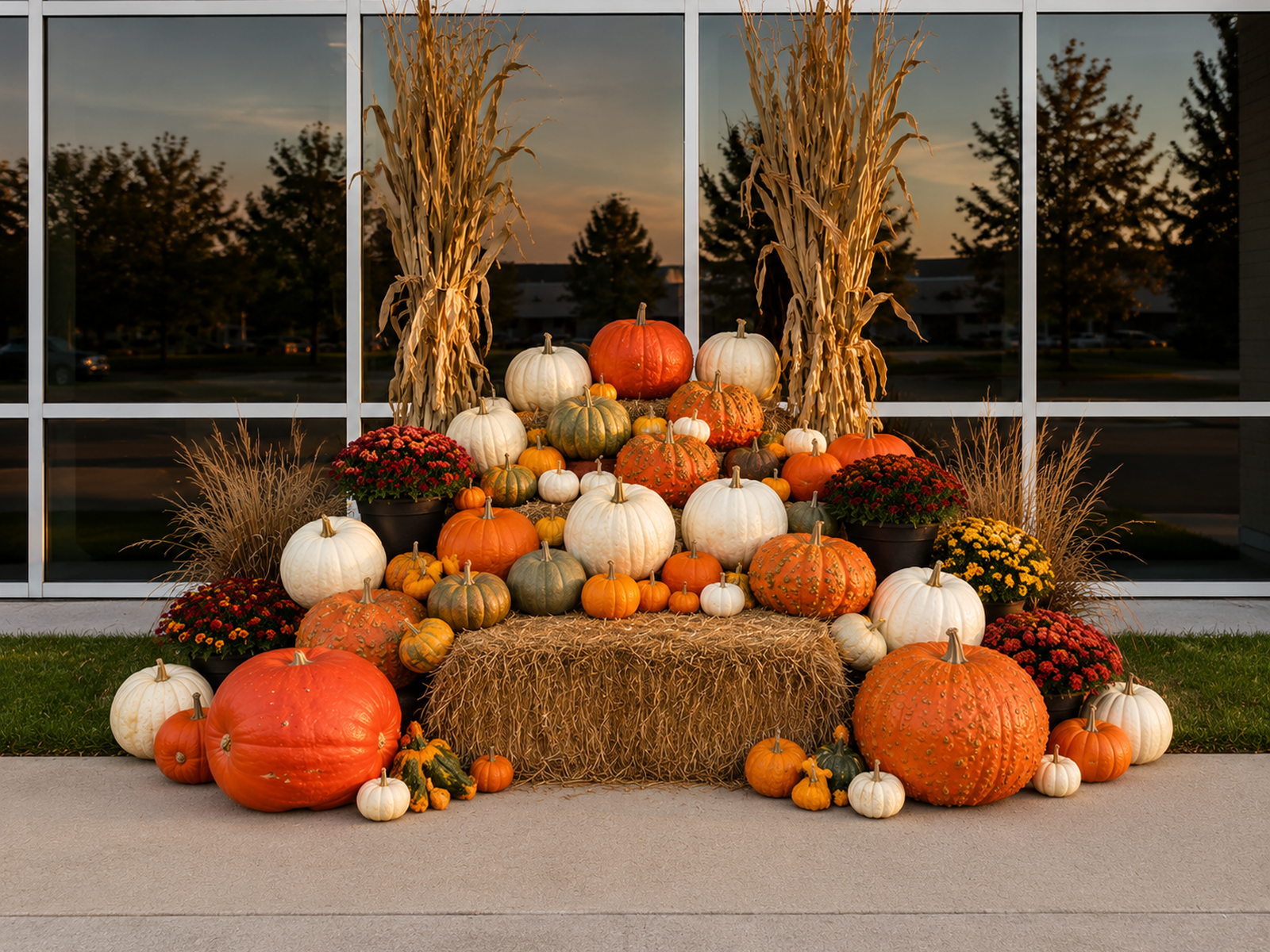 Custom — <span data-brand-name>Porch Pumpkin Co.</span> porch pumpkin display